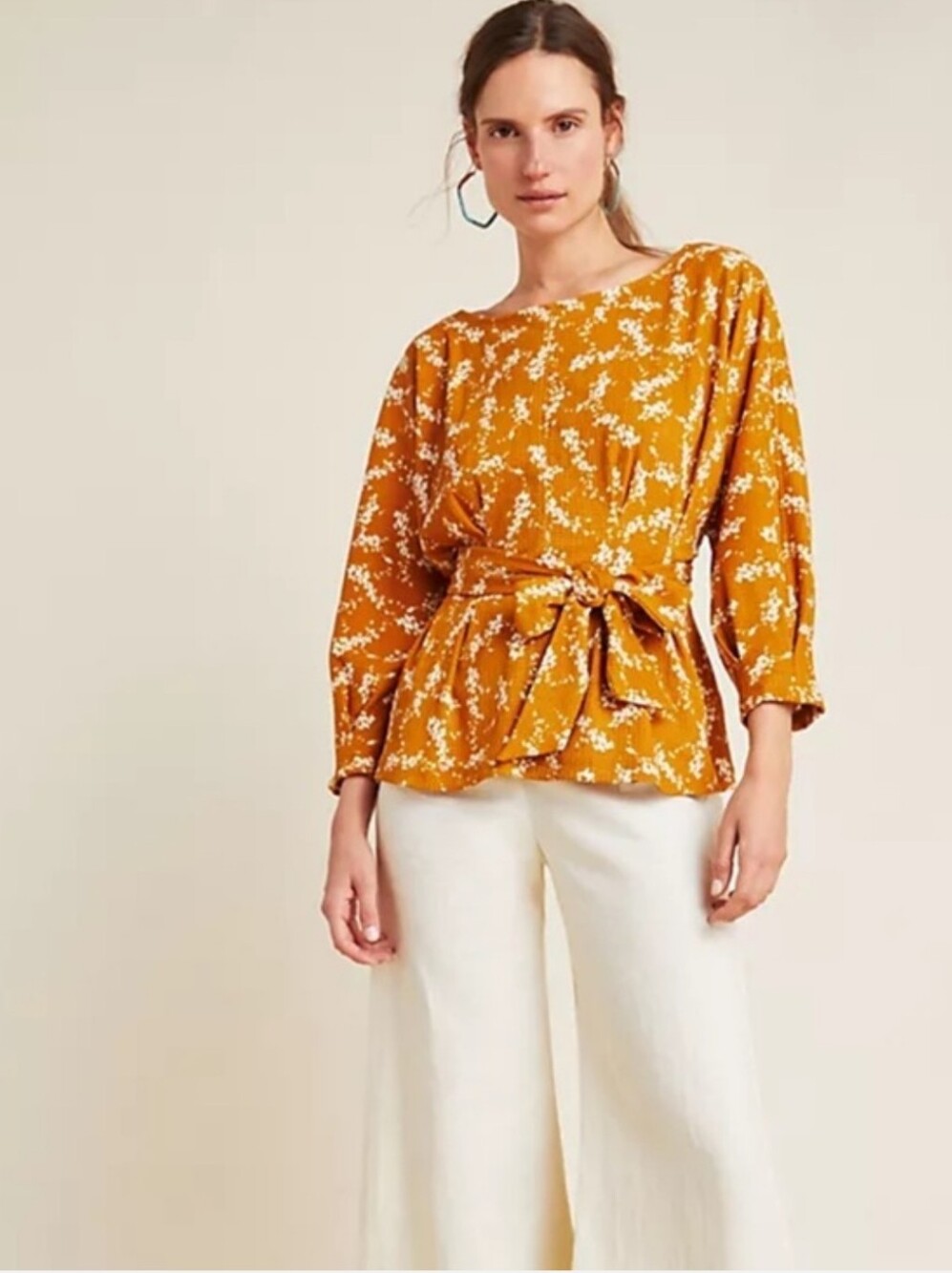 Anthropologie Amber Dolman Sleeve Blouse Sz Petite S